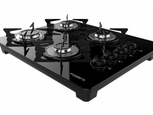fogatti cooktop 4 burners v400 Modèle 3D