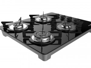 fogatti cooktop 4 burners v400 tc 3D Model