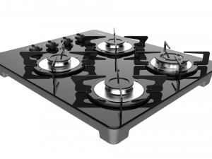 fogatti cooktop 4 burners v400 tc 3D Model