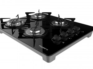 fogatti cooktop 4 burners v400 tc 3D Model
