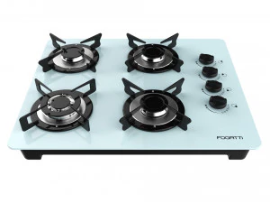 フォガッティ クックトップ 4 バーナー v400 TC ホワイト 3Dモデル
