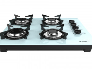 fogatti cooktop 4 burners v400 white Modèle 3D