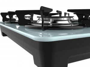 fogatti cooktop 4 burners v400 white Modèle 3D