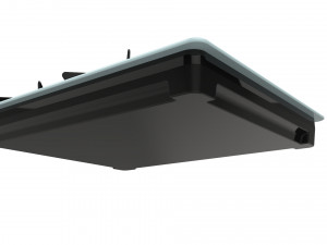 fogatti cooktop 4 burners v400 white Modèle 3D
