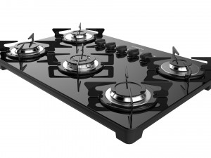fogatti cooktop 5 burners v500 tc Modelo 3D