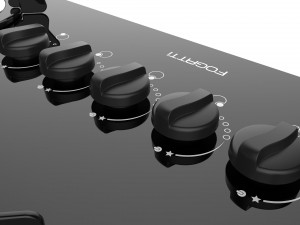 fogatti cooktop 5 burners v500 tc Modelo 3D