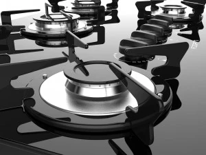 fogatti cooktop 5 burners v500 tc 3D Model