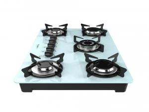 fogatti cooktop 5 burners v500 tc white 3D Model