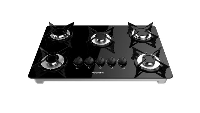fogatti cooktop 5 burners v500 x 3D मॉडल .c4d .max .obj .3ds .fbx .stl .blend