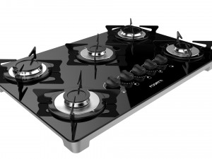 fogatti cooktop 5 burners v500 x 3D मॉडल