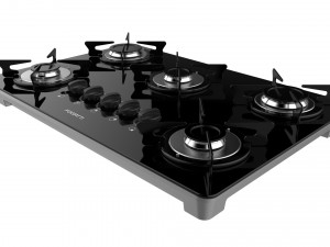 fogatti cooktop 5 burners v500 x 3D मॉडल