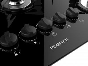 fogatti cooktop 5 burners v500 x 3D मॉडल