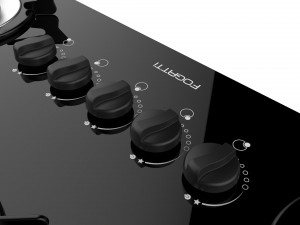fogatti cooktop 5 burners v500 x 3D मॉडल