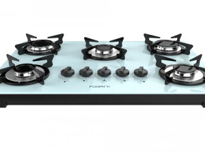 fogatti cooktop 5 burners v500 x white 3D Model