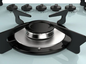 fogatti cooktop 5 burners v500 x white 3D Model