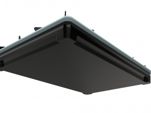 fogatti cooktop 5 burners v500 x white 3D Model
