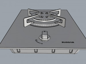 cooktop suggar 1 burner fg0101vp 3Dモデル
