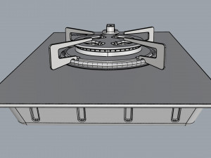 cooktop suggar 1 burner fg0101vp 3Dモデル
