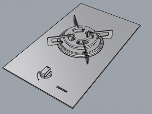 cooktop suggar 1 burner fg0101vp 3Dモデル