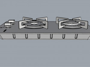 cooktop suggar 2 burners fg2002vp 3D Модель