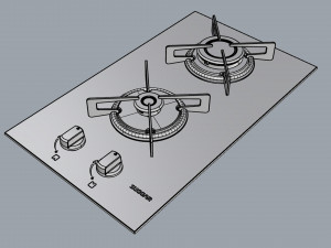 cooktop suggar 2 burners fg2002vp 3D Модель