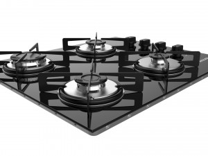 cooktop suggar 4 burners fg4004vp Modello 3D