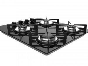 cooktop suggar 4 burners fg4004vp Modello 3D