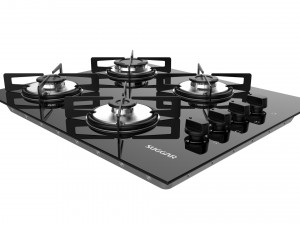 cooktop suggar 4 burners fg4004vp Modello 3D