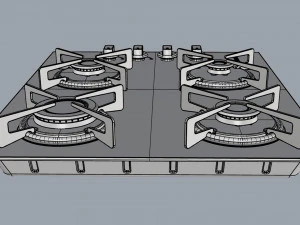 cooktop suggar 4 burners fg4004vp 3D Model