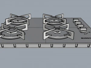 cooktop suggar 4 burners fg4004vp 3D Model