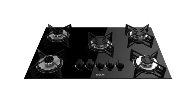 cooktop suggar 5 burners fg5005vp Modelo 3D .c4d .max .obj .3ds .fbx .stl .blend 