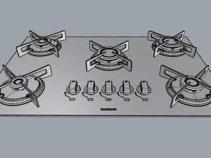 cooktop suggar 5 burners fg5005vp Modelo 3D