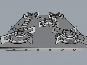 cooktop suggar 5 burners fg5005vp Modelo 3D