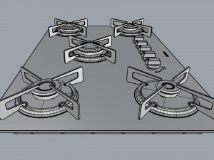 cooktop suggar 5 burners fg5005vp Modelo 3D