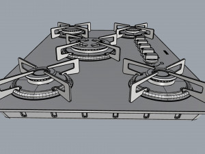cooktop suggar 5 burners fg5305vp 3D Model