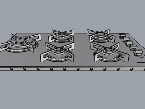 cooktop suggar 5 burners fg5535vp 3D 모델