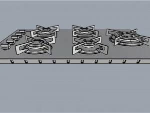 cooktop suggar 5 burners fg5535vp 3D Model