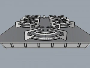cooktop suggar 5 burners fg5535vp 3D Model