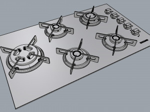 cooktop suggar 5 burners fg5535vp 3D 모델