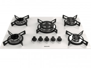 cooktop suggar white glass 5 burners fg5305br 3D Модель