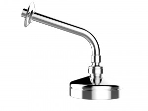 deca shower curved pipe Modelo 3D