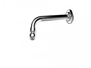 deca shower curved pipe 3D Model