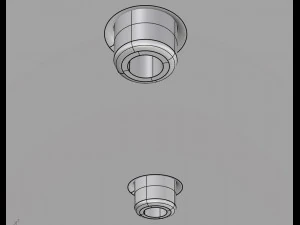 docol ceiling shower eden r300 3D Model