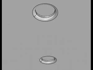 docol ceiling shower eden r300 3D Model
