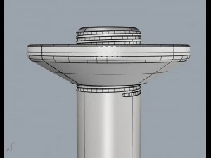 docol ceiling shower eden r300 3D Model