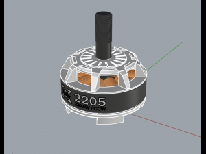 xrotor 2205 motor Model 3D