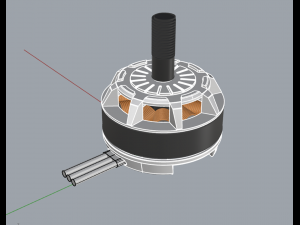 xrotor 2205 motor Model 3D