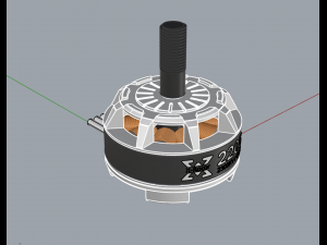 xrotor 2205 motor Model 3D