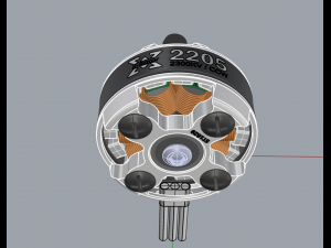 xrotor 2205 motor Model 3D