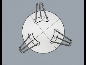 evolution collection - side table 3D Model